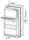 Section Diagram and Parts List for  Hotpoint Freezer