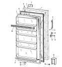 Section Diagram and Parts List for  Hotpoint Freezer