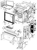 Section Diagram and Parts List for  General Electric Range