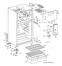 CABINET Diagram and Parts List for  Hotpoint Refrigerator