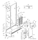 FREEZER SECTION Diagram and Parts List for  General Electric Refrigerator