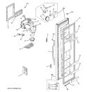 FREEZER DOOR Diagram and Parts List for  Hotpoint Refrigerator
