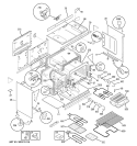 BODY PARTS Diagram and Parts List for  General Electric Wall Oven