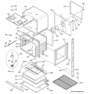 LOWER OVEN Diagram and Parts List for  General Electric Wall Oven