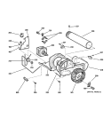 BLOWER & MOTOR Diagram and Parts List for  General Electric Dryer