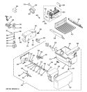 ICE MAKER & DISPENSER Diagram and Parts List for  Hotpoint Refrigerator