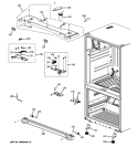CASE PARTS Diagram and Parts List for  General Electric Refrigerator