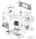 UNIT PARTS Diagram and Parts List for  General Electric Refrigerator
