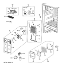 FRESH FOOD SECTION Diagram and Parts List for  General Electric Refrigerator