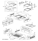 Part Location Diagram of WR32X10668 GE Pantry Cover Frame - White