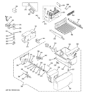 ICE MAKER & DISPENSER Diagram and Parts List for  Hotpoint Refrigerator