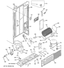 SEALED SYSTEM & MOTHER BOARD Diagram and Parts List for  Hotpoint Refrigerator