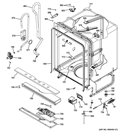 Part Location Diagram of WD08X23476 GE Dishwasher Tub Gasket
