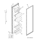 FRESH FOOD DOOR Diagram and Parts List for  General Electric Refrigerator
