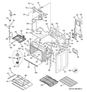 BODY PARTS Diagram and Parts List for  General Electric Wall Oven