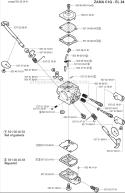 Zama_Carburetor Diagram and Parts List for 2004-03 Husqvarna Trimmer