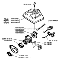 Page A Diagram and Parts List for 1987-06 Husqvarna Chainsaw