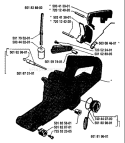 Page L Diagram and Parts List for 1987-06 Husqvarna Chainsaw