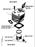 Page I Diagram and Parts List for 1987-06 Husqvarna Chainsaw