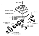 Page A Diagram and Parts List for 1989-05 Husqvarna Chainsaw
