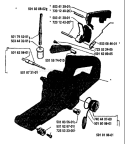 Page L Diagram and Parts List for 1989-05 Husqvarna Chainsaw