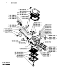 Page B Diagram and Parts List for 1989-05 Husqvarna Chainsaw