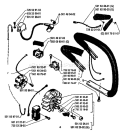 Page F Diagram and Parts List for 1989-05 Husqvarna Chainsaw