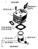 Page I Diagram and Parts List for 1989-05 Husqvarna Chainsaw