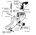 Page K Diagram and Parts List for 1994-04 Husqvarna Chainsaw