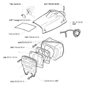 Page M Diagram and Parts List for 1998-05 Husqvarna Chainsaw