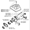 Page A Diagram and Parts List for 1998-06 Husqvarna Chainsaw