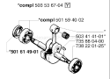 Page E Diagram and Parts List for 1998-06 Husqvarna Chainsaw