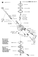 Page D Diagram and Parts List for E X-Series E-Tech 2 -2001-01 Husqvarna Edger
