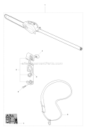 Saw Attachment (1100Mm) Diagram and Parts List for 2012-10 Husqvarna Pole Saw