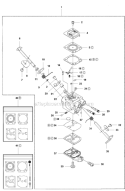 Carburetor (Hualong Hq-2) Diagram and Parts List for 2012-10 Husqvarna Pole Saw
