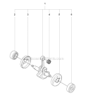 Crankshaft Diagram and Parts List for 2012-10 Husqvarna Pole Saw