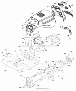 Page A Diagram and Parts List for 2008-04 Husqvarna Lawn Tractor