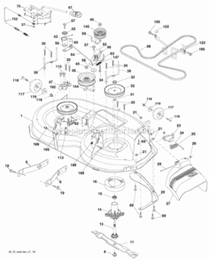 Page F Diagram and Parts List for 2008-04 Husqvarna Lawn Tractor