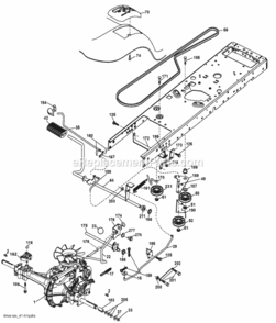 Page C Diagram and Parts List for 2006-12 Husqvarna Lawn Tractor