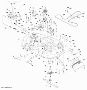 Page F Diagram and Parts List for 2006-12 Husqvarna Lawn Tractor