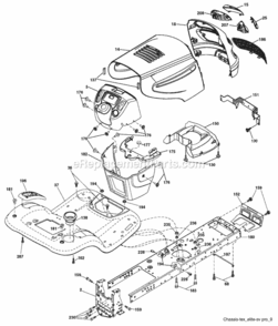 Page A Diagram and Parts List for 2008-01 Husqvarna Lawn Tractor