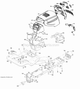 Page A Diagram and Parts List for 96042003600 2008-04 Husqvarna Lawn Tractor