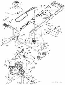 Page C Diagram and Parts List for 2008-10 Husqvarna Lawn Tractor