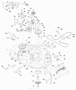 Page F Diagram and Parts List for 2008-10 Husqvarna Lawn Tractor