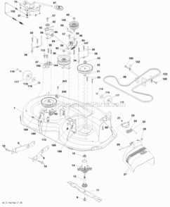 Page F Diagram and Parts List for 2008-12 Husqvarna Lawn Tractor