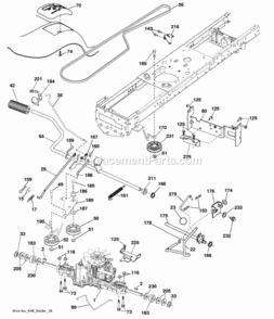 Page C Diagram and Parts List for 2009-02 Husqvarna Lawn Tractor