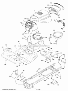 Page A Diagram and Parts List for 2009-08 Husqvarna Lawn Tractor