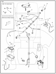 Page D Diagram and Parts List for 2009-08 Husqvarna Lawn Tractor