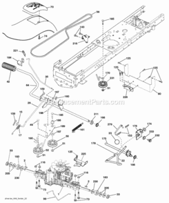 Page C Diagram and Parts List for 2010-01 Husqvarna Lawn Tractor