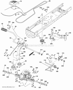 Page C Diagram and Parts List for 2010-05 Husqvarna Lawn Tractor